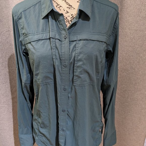REI Tops Rei Shirt Womens Fishing Outdoor Hiking Green Large Button